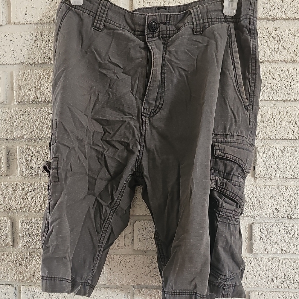 Plugg Charcoal Cargo Shorts